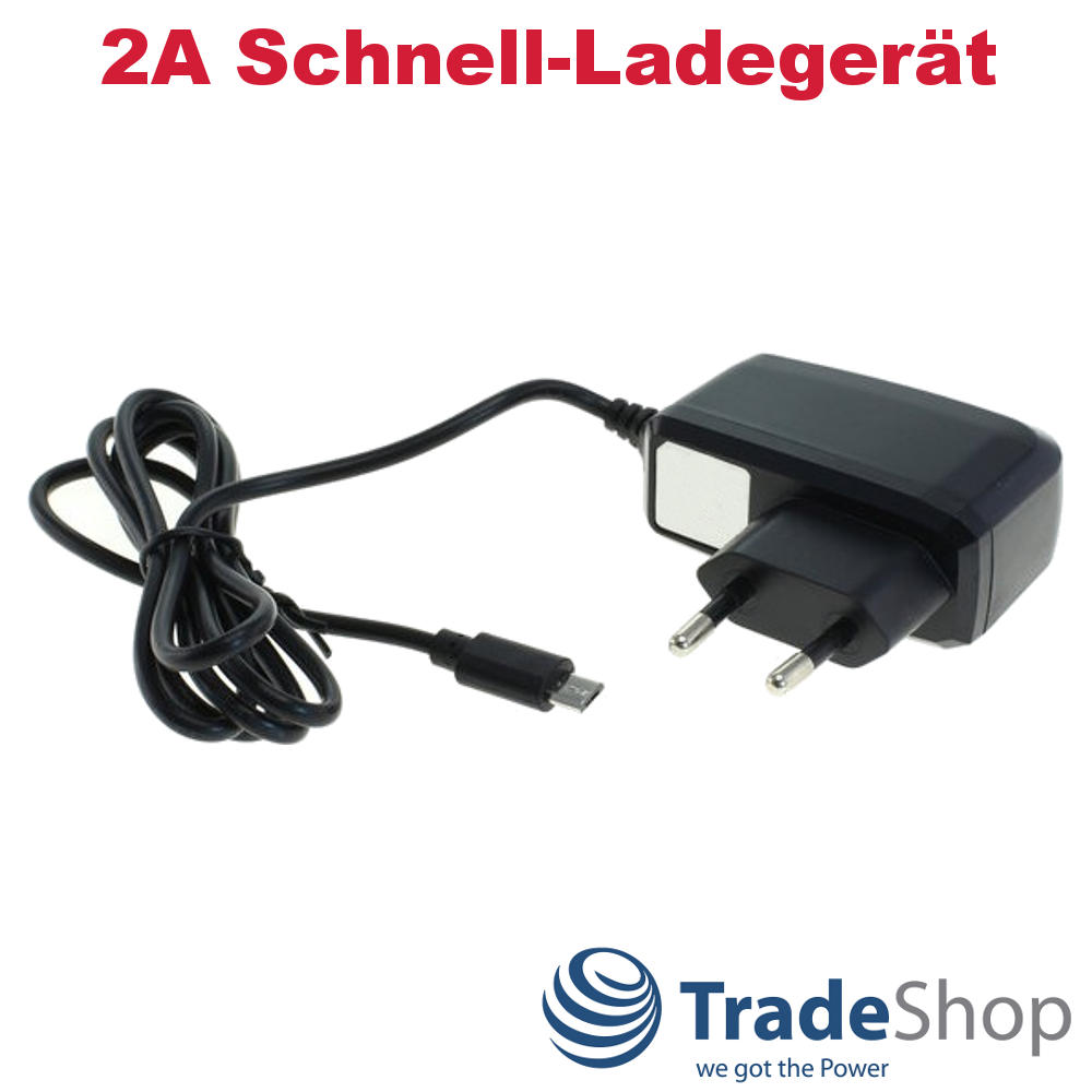 2A Schnell-Ladegerät Ladekabel mit Micro-USB Typ B für Tablets/Handys