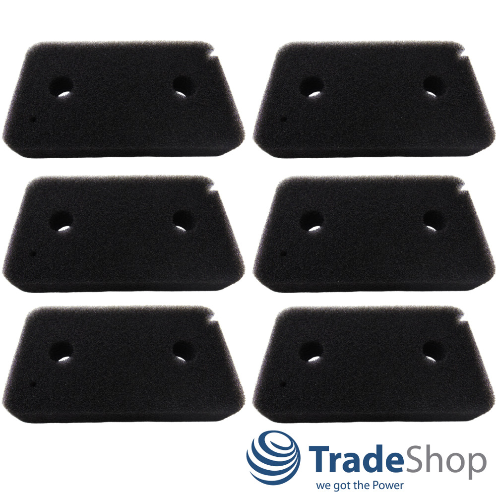 6x Schaumfilter Filtermatte Ersatz für Miele Eco DA6390W T7850WP T8168WP T8860WP