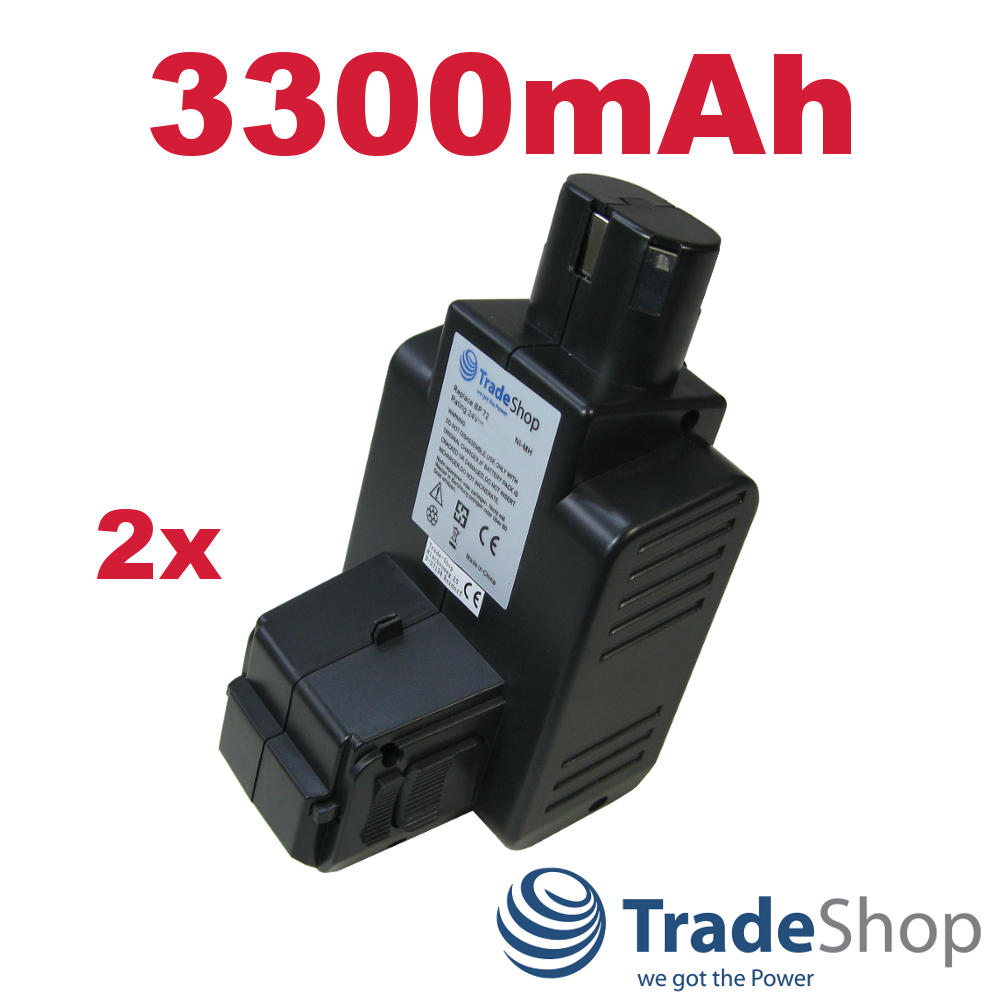 2x AKKU Ni-MH 24V 3300mAh ersetzt Hilti C7/24 C7/36 TE5A für BP6, BP72