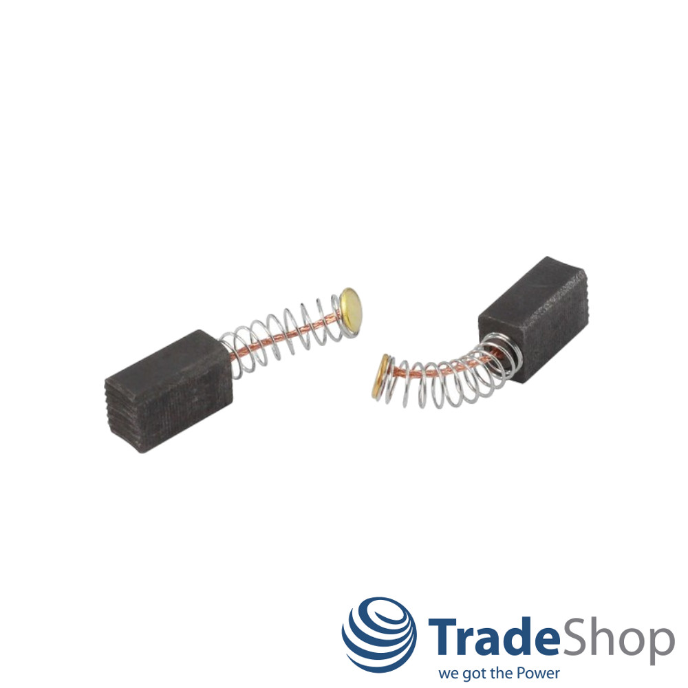 2x Motorkohlen Kohlebürsten 6 x 8 x 13/14mm für viele Poliermaschinen