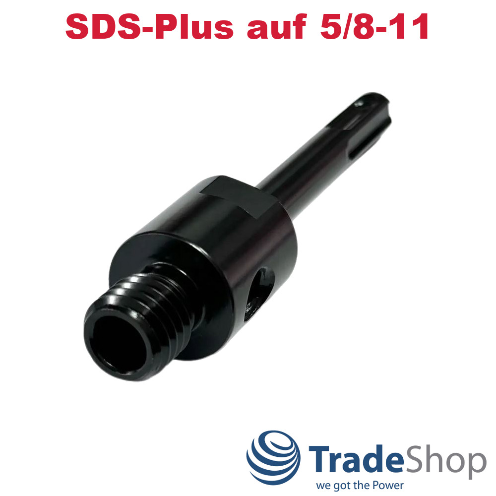 Bohrkronen Adapter mit Loch SDS-Plus auf 5/8-11 für Diamantbohrkronen