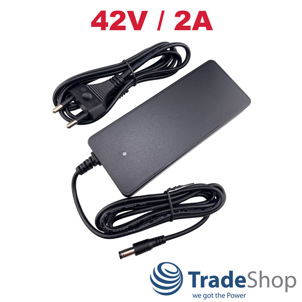 Netzteil Ladegerät Ladekabel 42V 2A für 36V Akkus Fahrrad e-Bike Scooter Pedelec