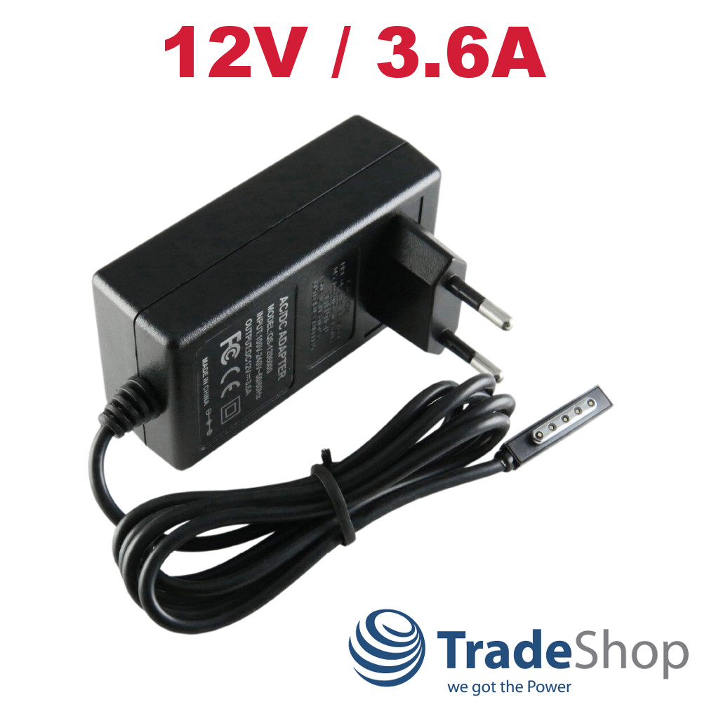 Netzteil Ladegerät 12V 3,6A für Microsoft Surface Pro 2 Pro2 64GB 128GB
