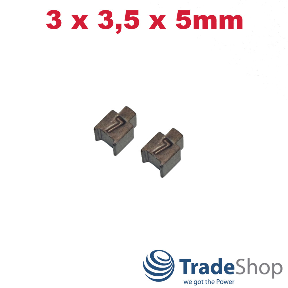 2x Bronzekohlen 3 x 3,5 x 5mm für Bosch, Metabo, Hilti RS 360, RS 365 Motor