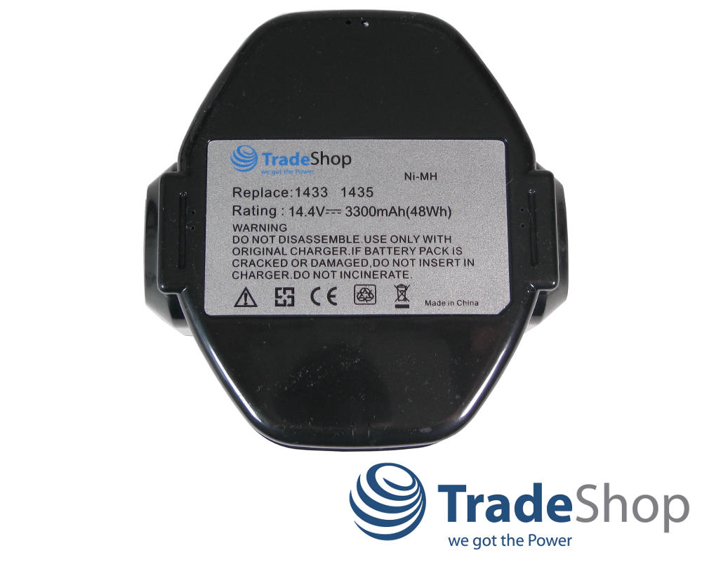 2x Akku 14,4V 3300mAh Ni-MH ersetzt MAKITA 1420 1422 1433 1434 1435/F
