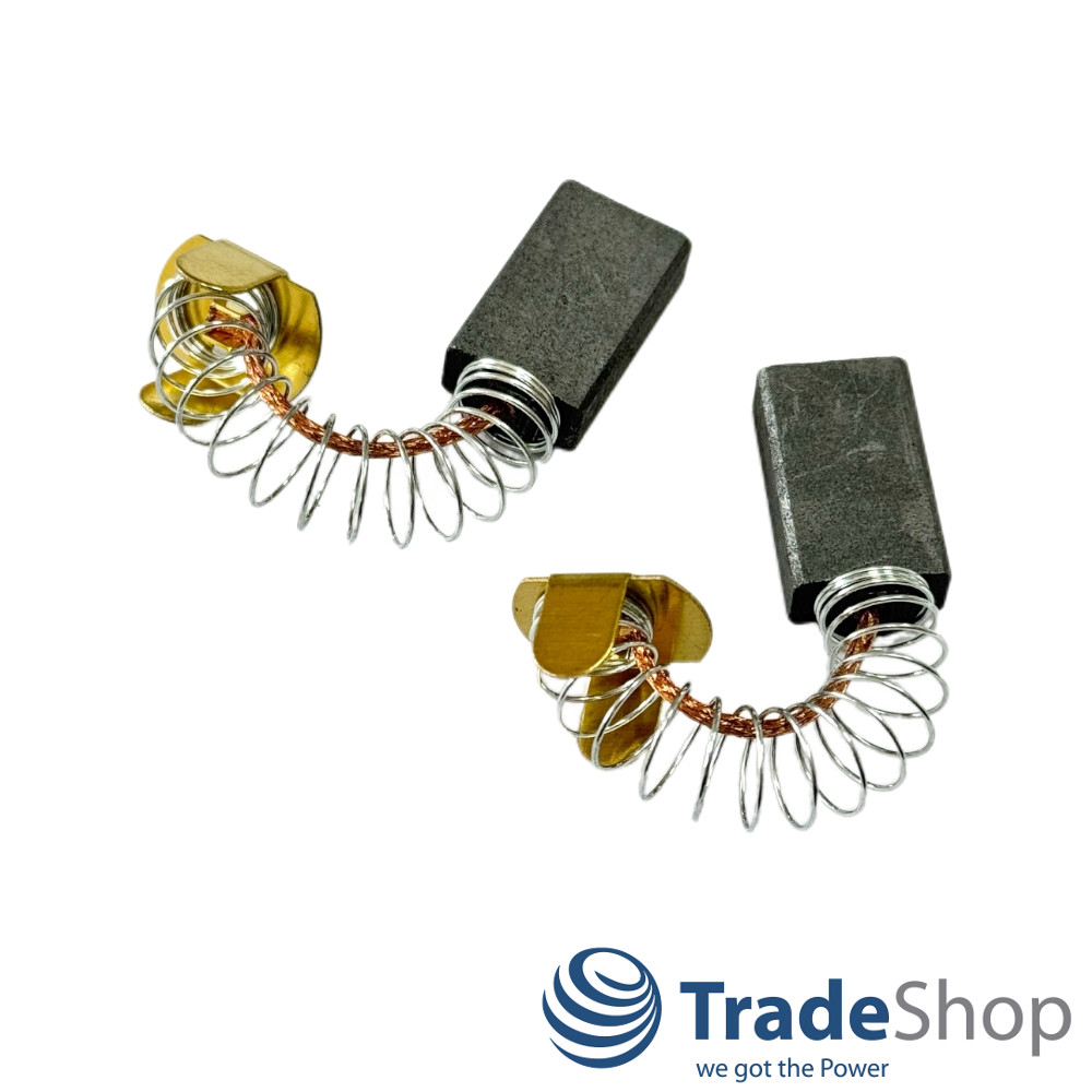 2x Kohlebürsten kompatibel mit Skil 77, 367, 825, 5455 - 6,2*12,5*20,5mm
