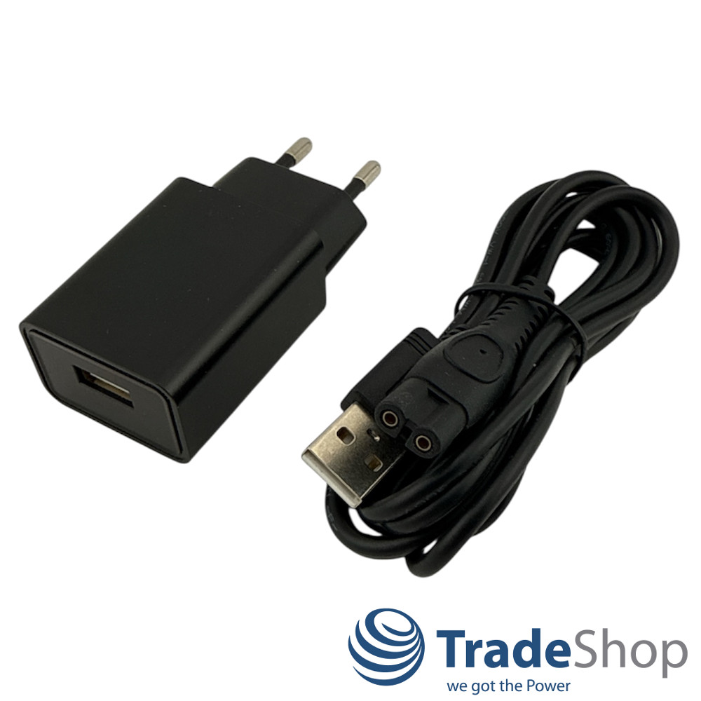 5V 1A USB-Netzadapter Ladegerät Ladekabel für Philips QP2724, QP1324, MG9550 uvm