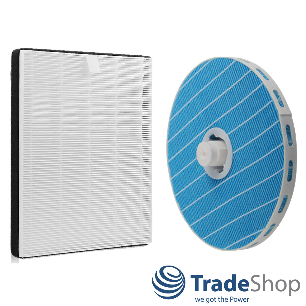 Set: HEPA-Filter + Befeuchtungselement für Philips HU5930 HU5931 Luftreiniger