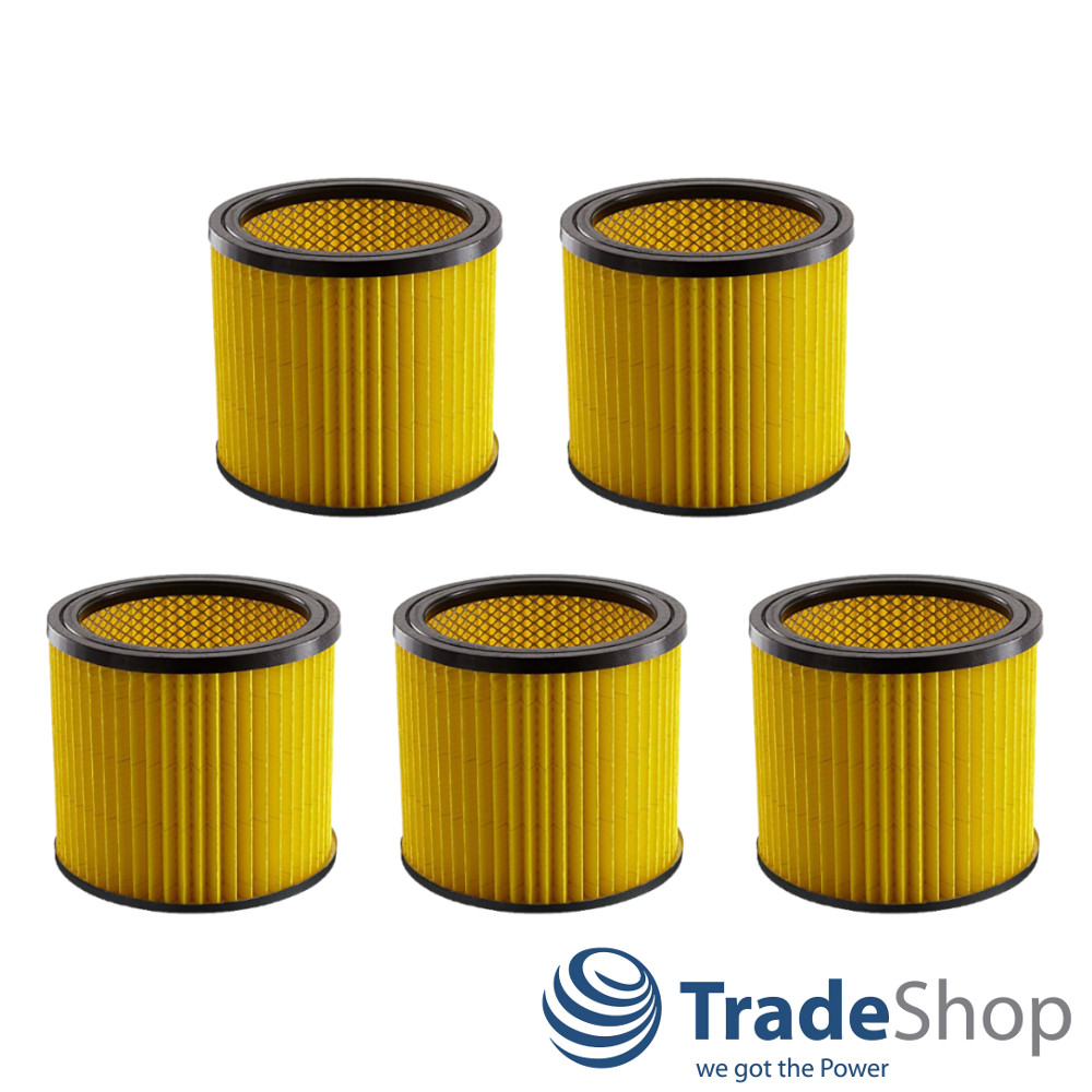 5x Rund-Filter Patronenfilter Lamellenfilter für Thomas 787421, Einhell 2351113