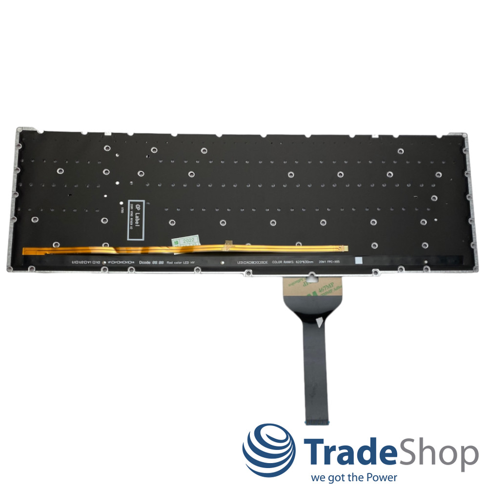 Notebook Tastatur QWERTZ Deutsch mit roter Beleuchtung für Acer Nitro 5 AN517-41