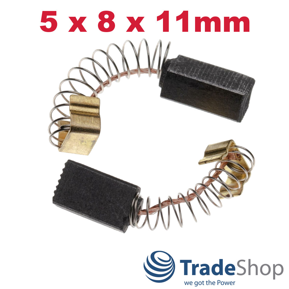 2x Kohlebürsten Motorkohlen 5x8x12/13mm ersetzt Makita 191914-5 CB-70