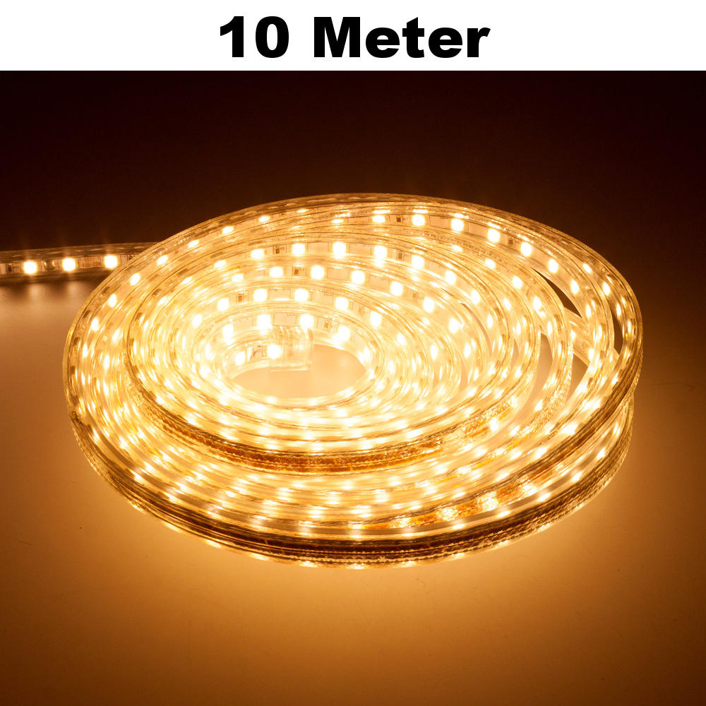 10m Weiß Warmweiß LED Leuchtstreifen Lichterkette 60 LED/Meter SMD2835