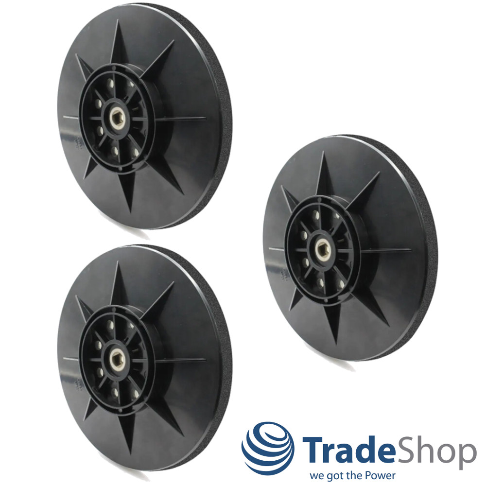 3x Schleifteller Stützteller 225mm Ersatz für Einhell TC-DW 225, TE-DW 225 uvm.