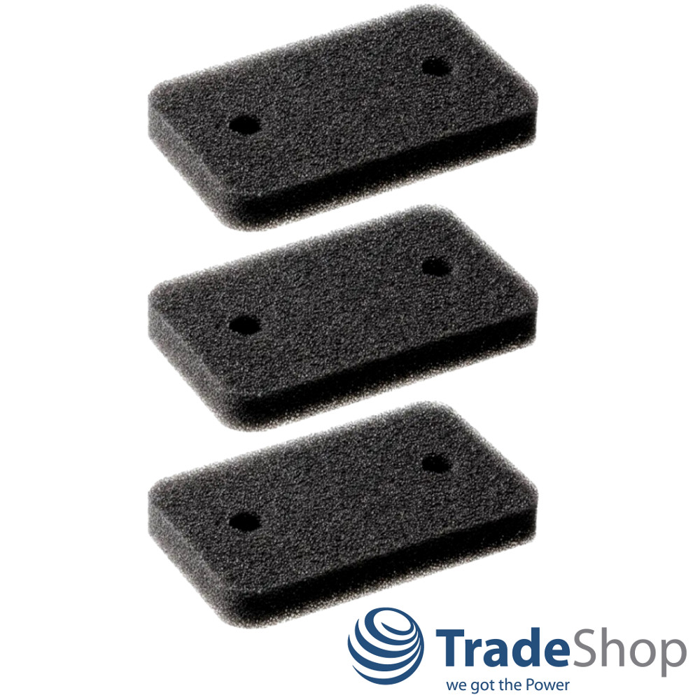 3x Sockelfilter Schaumfilter für Miele T8626WP T8967WP T9747WP ersetzt 07070070