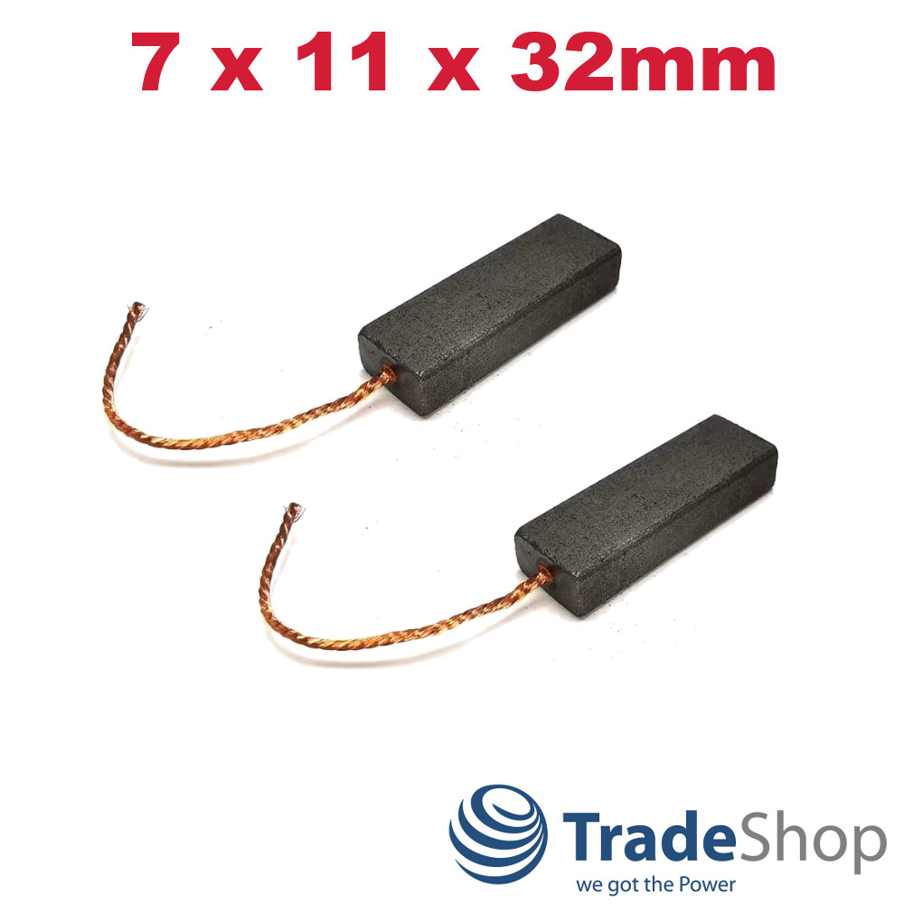 2x Motorkohlen Kohlebürsten 7x11x32mm für Dyson DC01 DC02 DC04 DC05 DC07 DC08