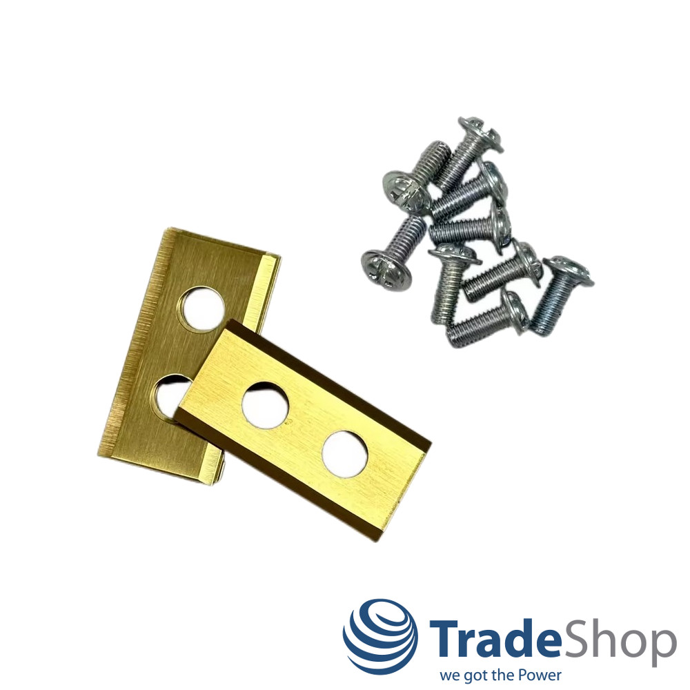 Messer Klingen 36x18x0,9mm (Stahl, Gold) für Worx Landroid WG754E, S300, M1000