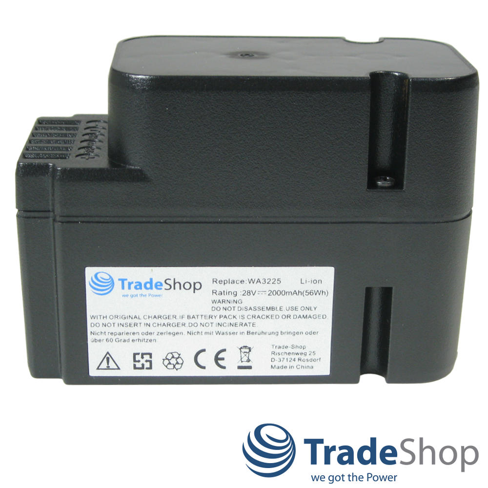 AKKU 28V 2000mAh Li-Ion für Worx Landroid WG798 WG755 WG790 WG794 M800 uvm