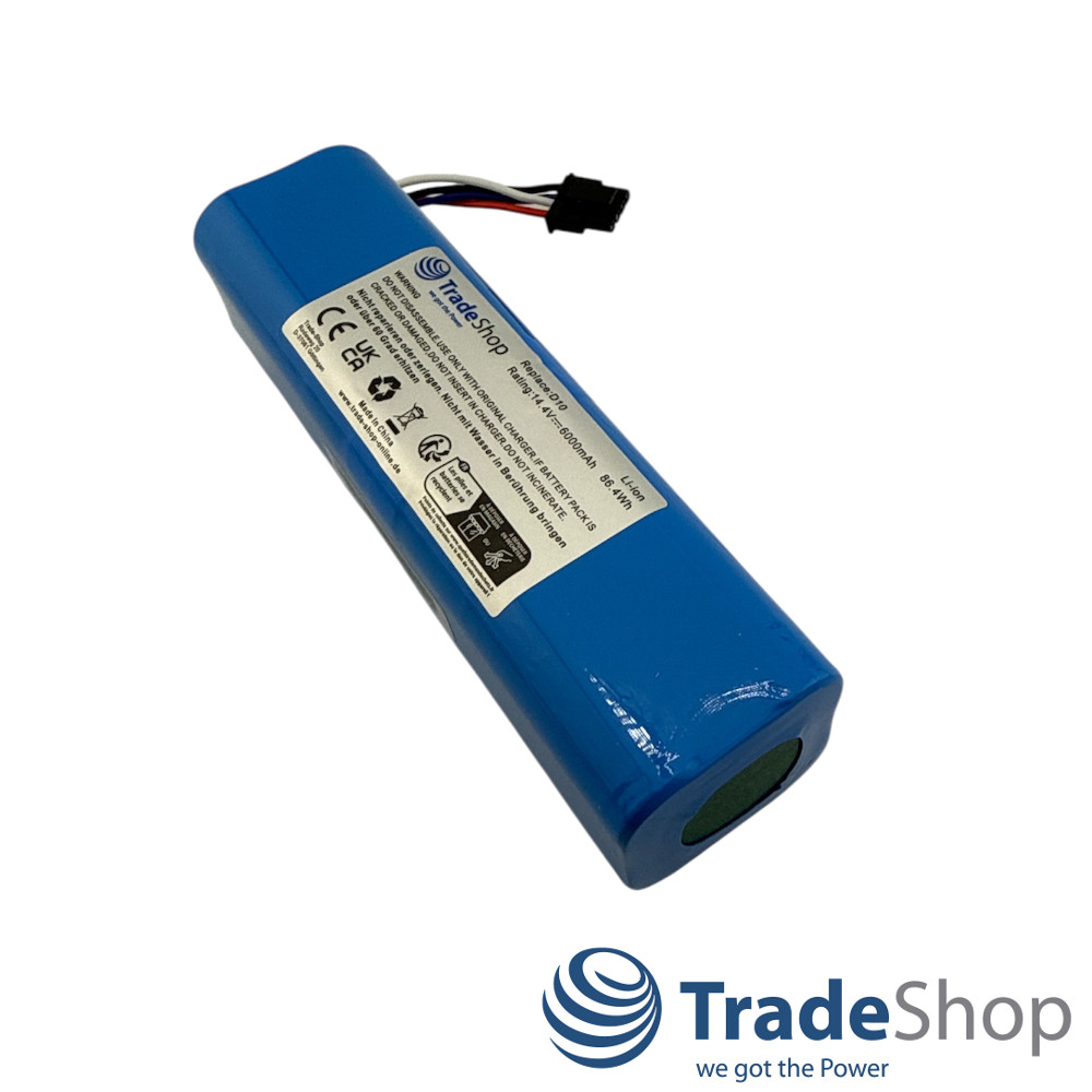 2x Li-Ion Akku 14,4V 6000mAh für Xiaomi Dreame F9 ersetzt STYTJ01ZHM, STYTJ02ZHM