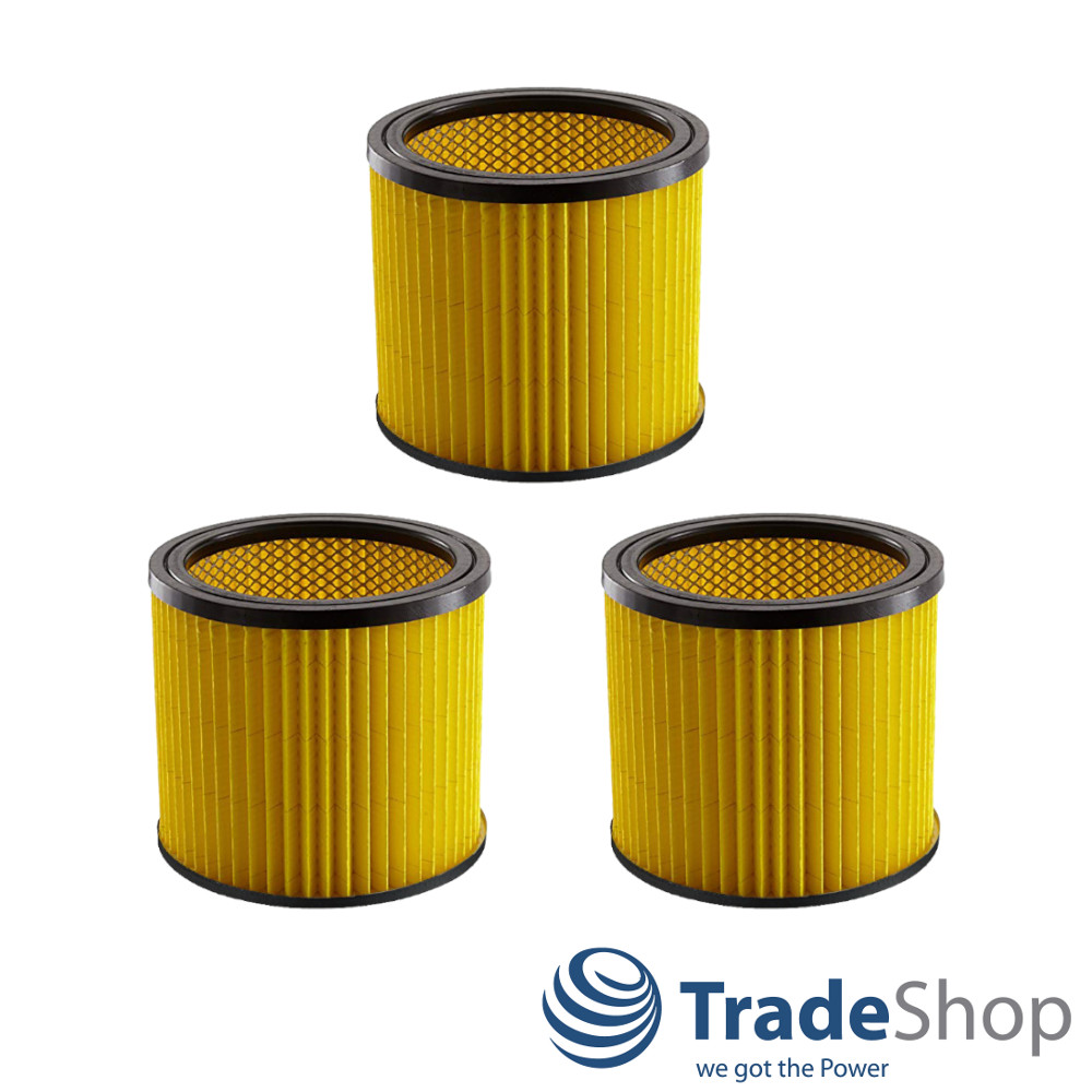 3x Rund-Filter Patronenfilter Lamellenfilter für Thomas 787421, Einhell 2351113