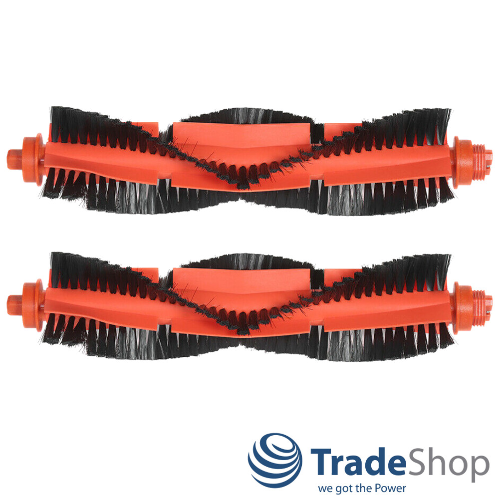 2x Hauptbürste Rollbürste Ersatz für Xiaomi Mijia STYJ02YM Viomi V2 V-RVCLM21B