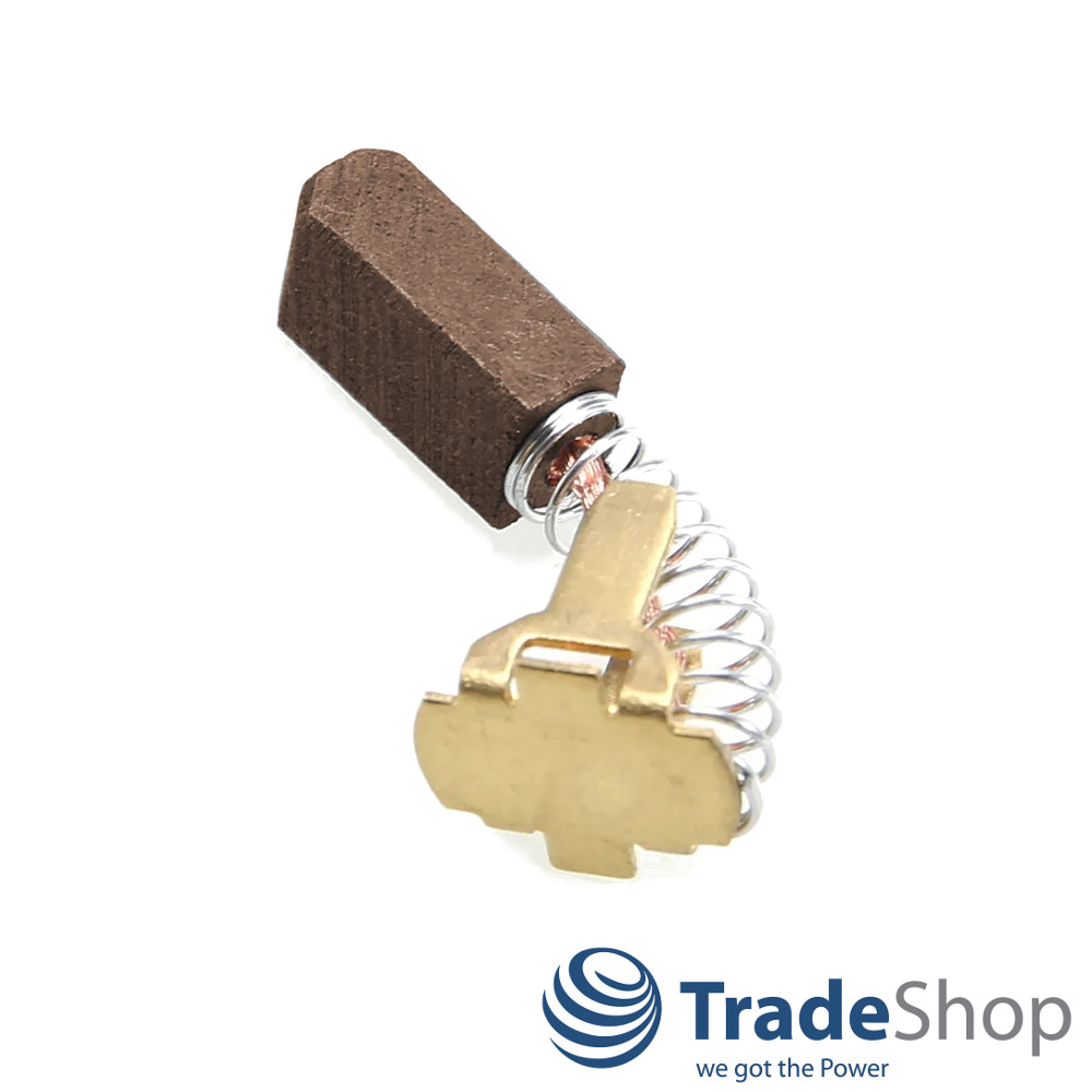 2x Motorkohlen Bronzekohlen 5x6x12mm für Hitachi DS9DM, DS12DM ersetzt 999054