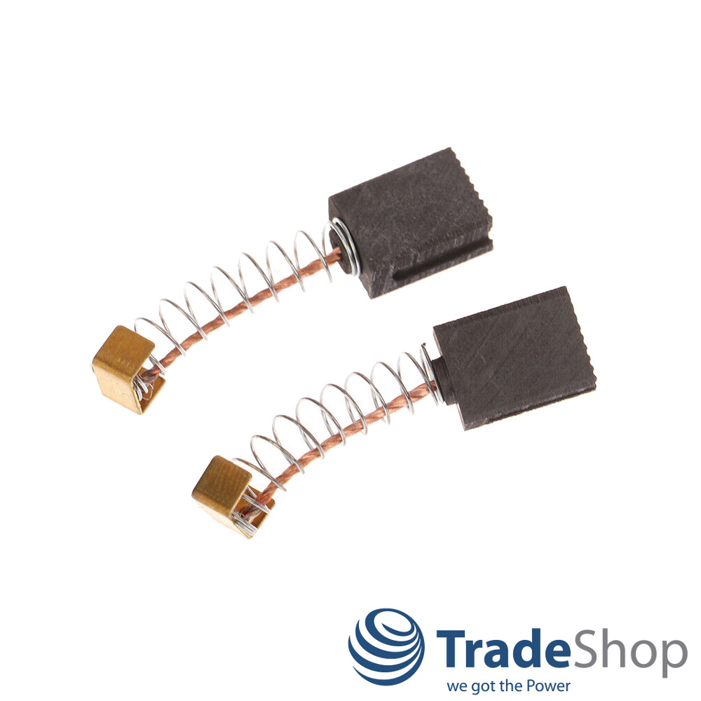2x Motorkohlen Kohlebürsten 6x10x14mm für Parkside PBH 1500 A1, DURO DMS 710 E
