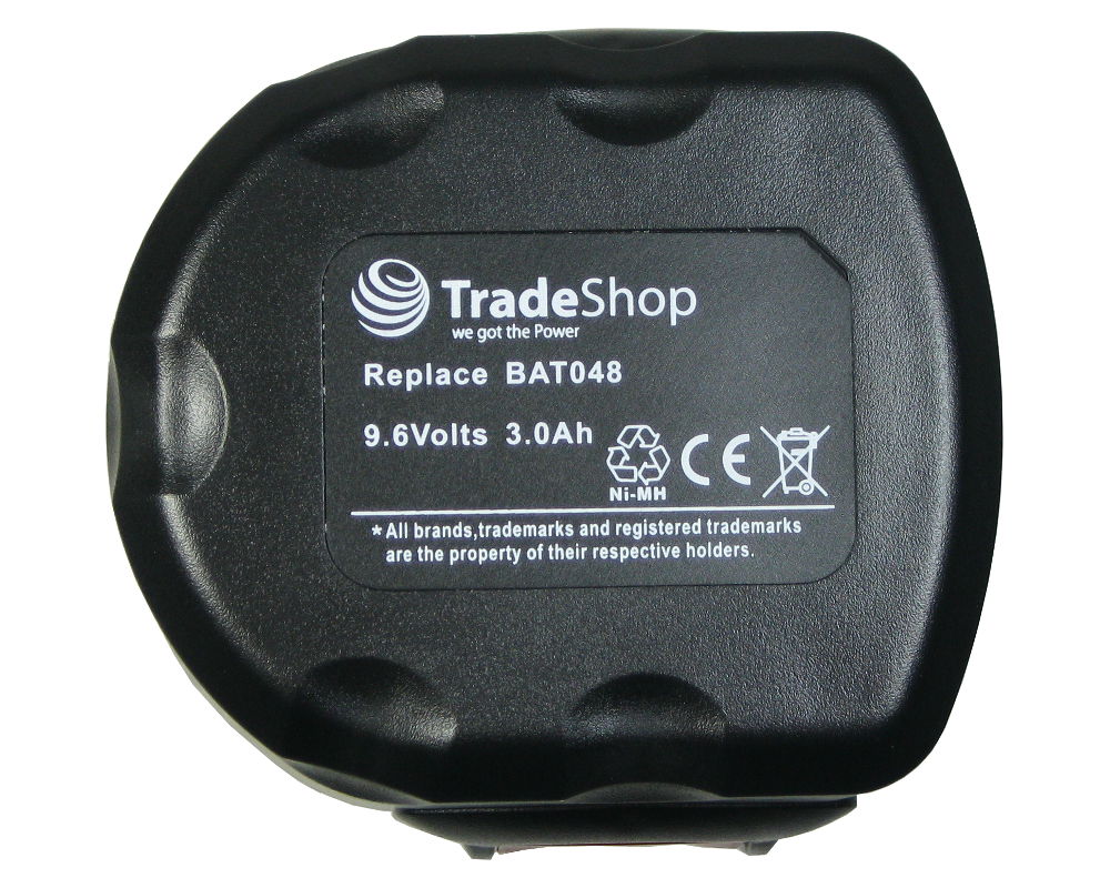 2x Akku für Bosch 9,6V 3000mAh ersetzt BAT048 BAT049 BAT100 BAT119 BH984