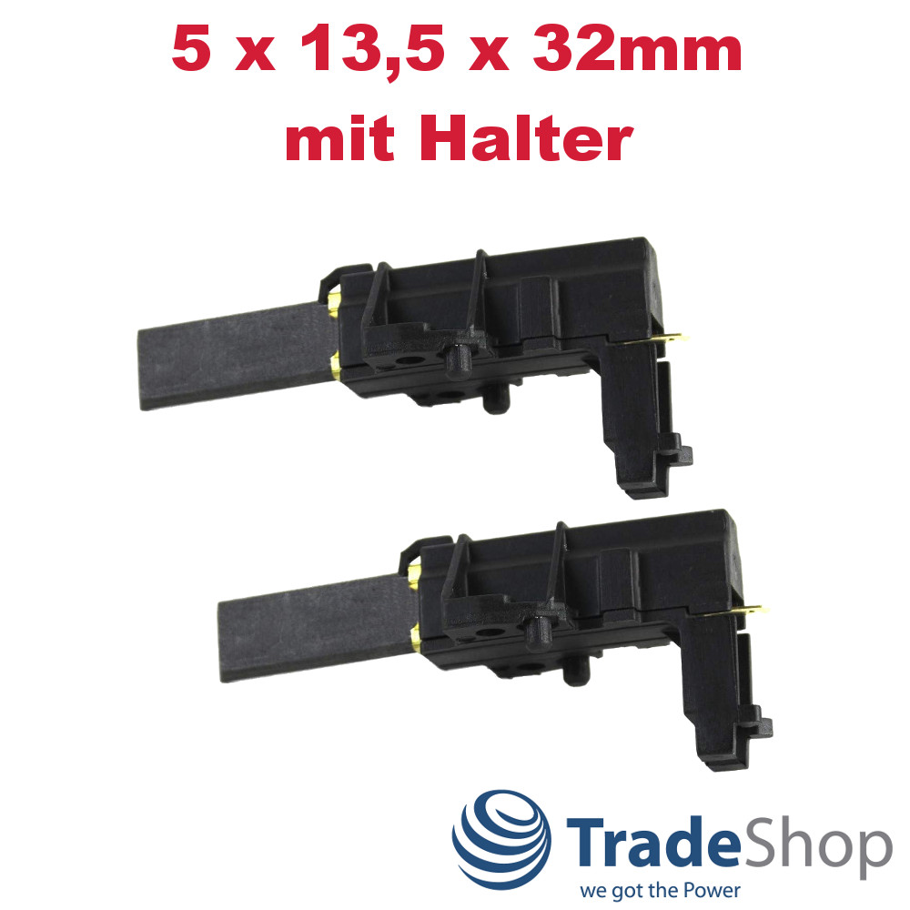 Kohlebürsten Motorkohlen 5x13,5x32mm für Whirlpool 481236248004