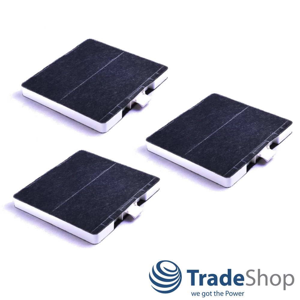 3x Aktivkohlefilter für Dunstabzugshauben ersetzt Bosch 669419, 00669419, 744075