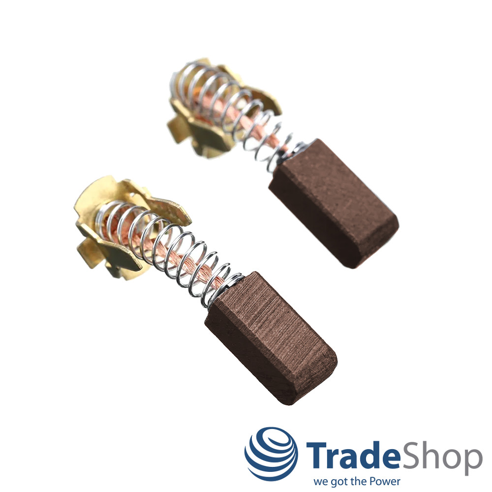 2x Motorkohlen Bronzekohlen 5x6x12mm für Hitachi DS9DM, DS12DM ersetzt 999054