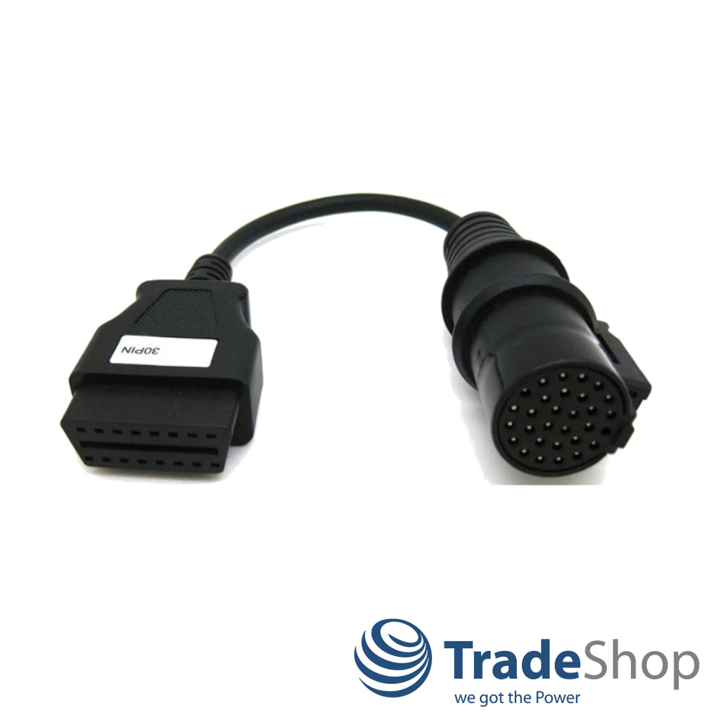 OBD2 Diagnose Adapterkabel 30pin auf 16pin Normbuchse für Iveco Stralis, Trakker