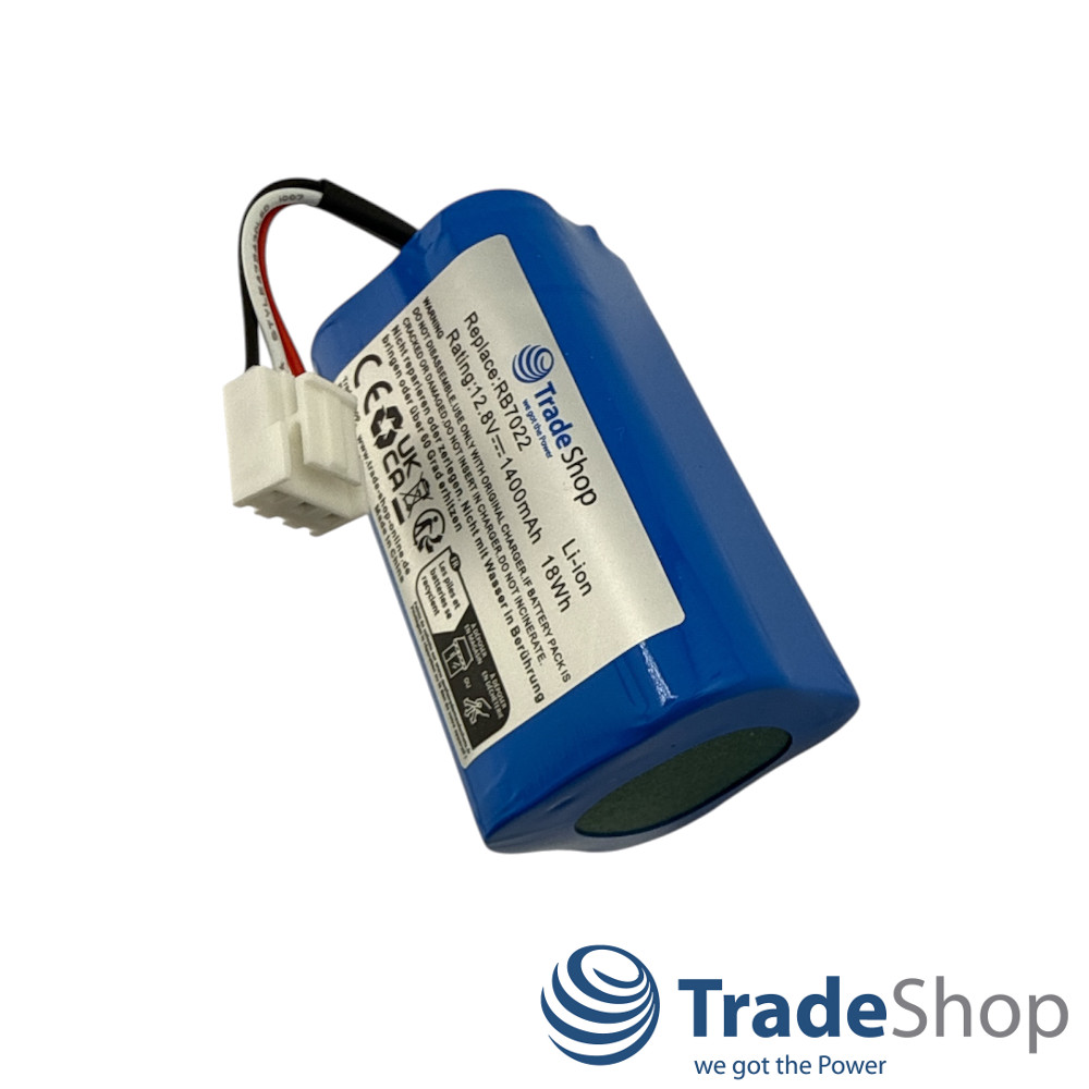 2x Li-Ion Akku 12,8V 1400mAh für Severin Chill RB 7022, RB 7025 ersetzt 4404048