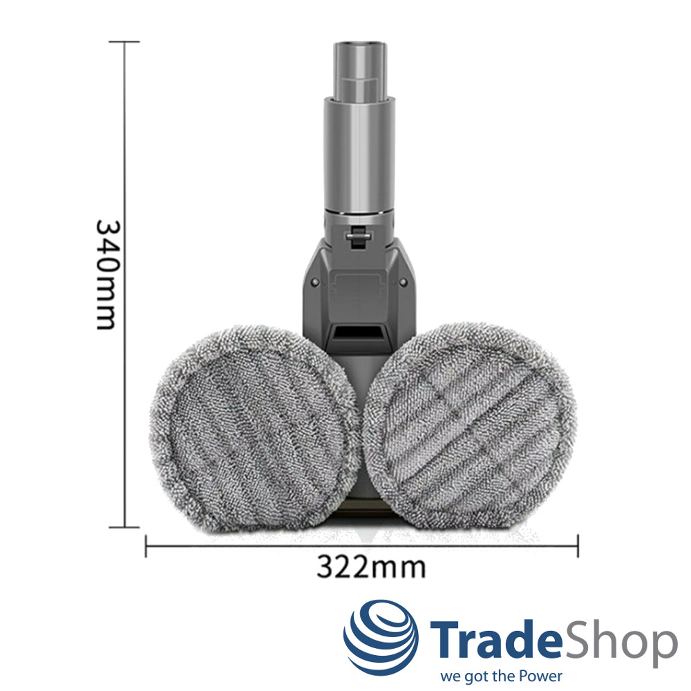 Dual Moppkopf-Aufsatz Ersatz mit Wassertank für Dyson V7 V8 V10 V11 Staubsauger