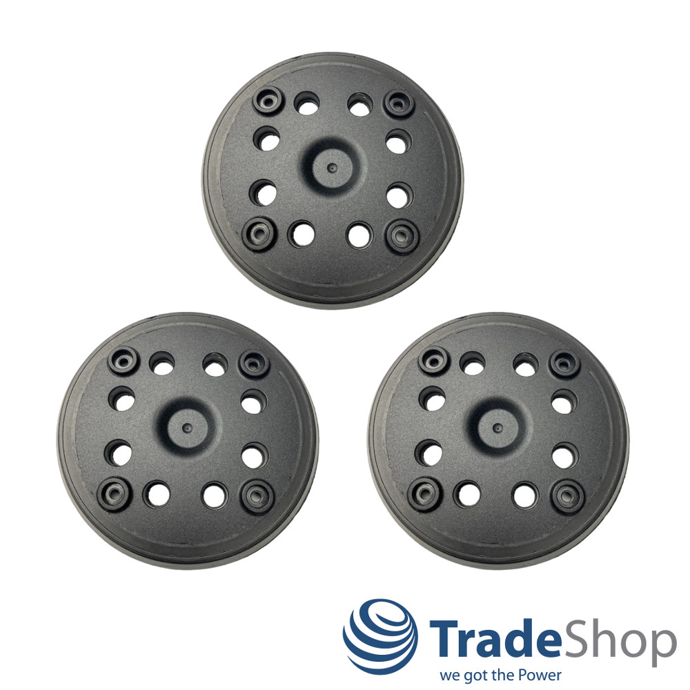3x Schleifteller Haftteller 125mm für Bosch PEX 270 A / AE ersetzt 2608601159
