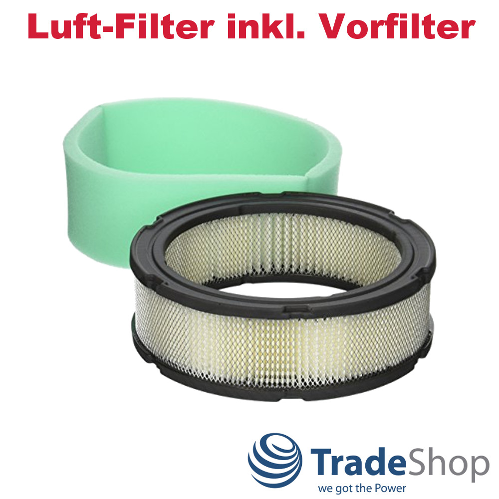 2x Luft-Filter inkl. Vorfilter für Briggs & Stratton 394018S 392642