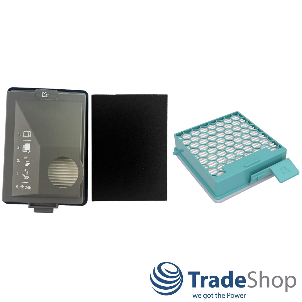 2in1 Filter-Set für Miele Boost CX1 ersetzt 11639250 CX-FSF, 11639240 SF-HY 60