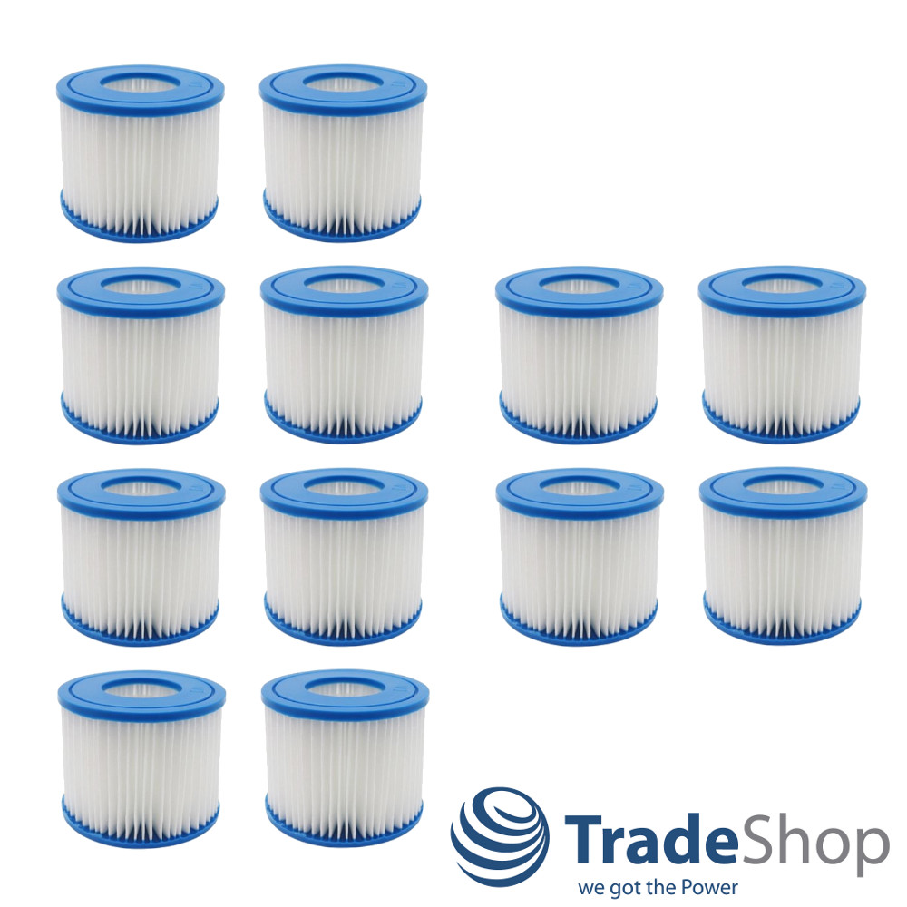 12x Filterpatrone Kartuschenfilter für Bestway Lay-Z-Spa Whirlpool ersetzt 58323
