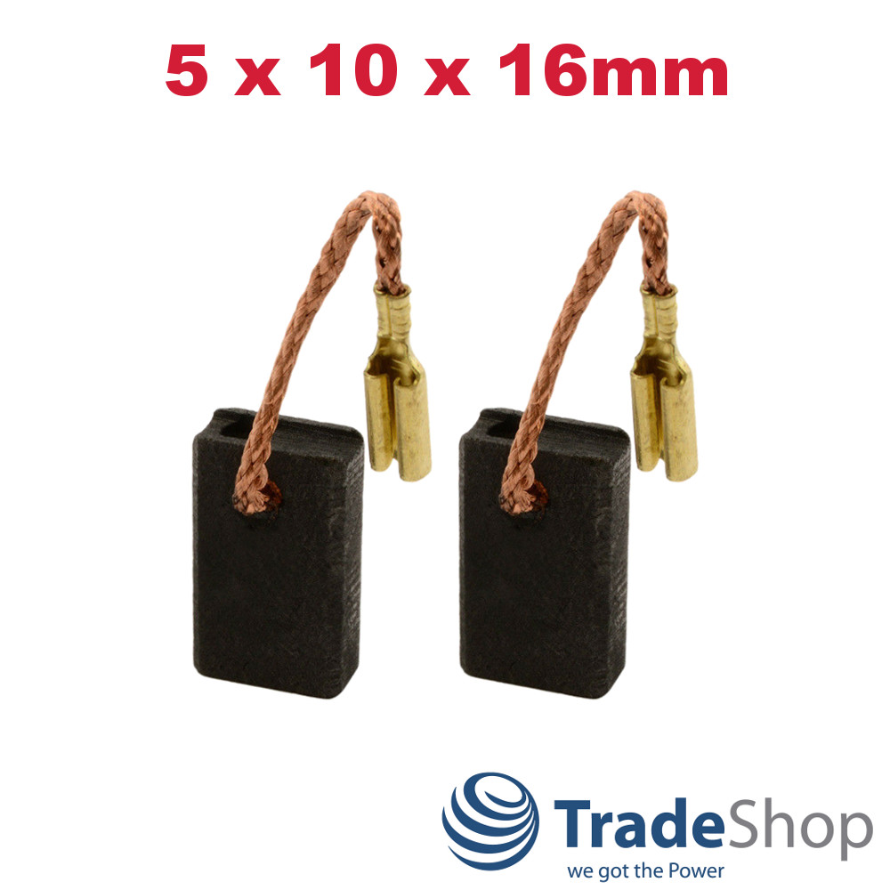 2x Motorkohlen für sehr viele Hilti Metabo Elektro Werkzeuge 5x10x16mm