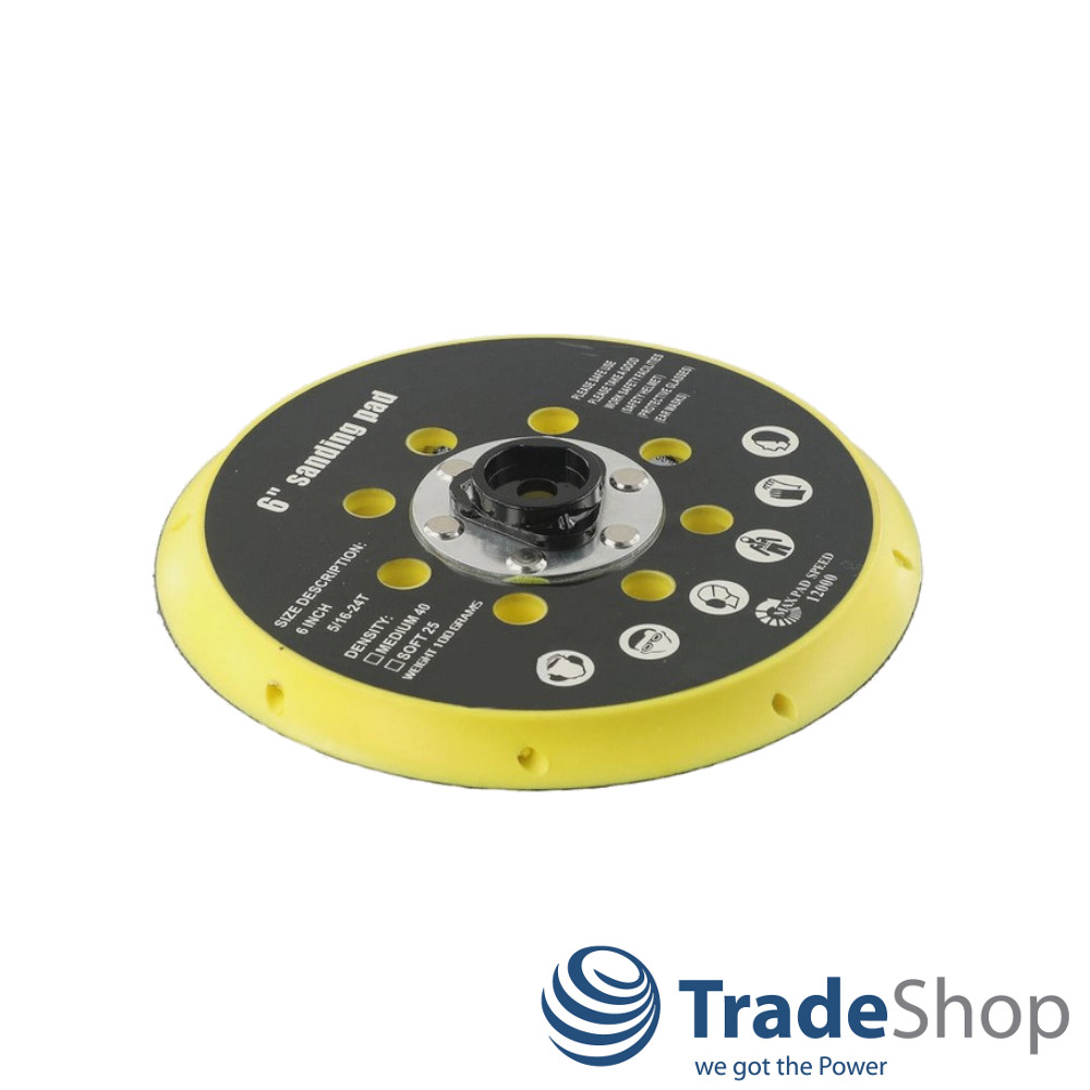 Schleifteller Haftteller 150mm für Makita BO6030 BO6040, Festool ES150 ET2