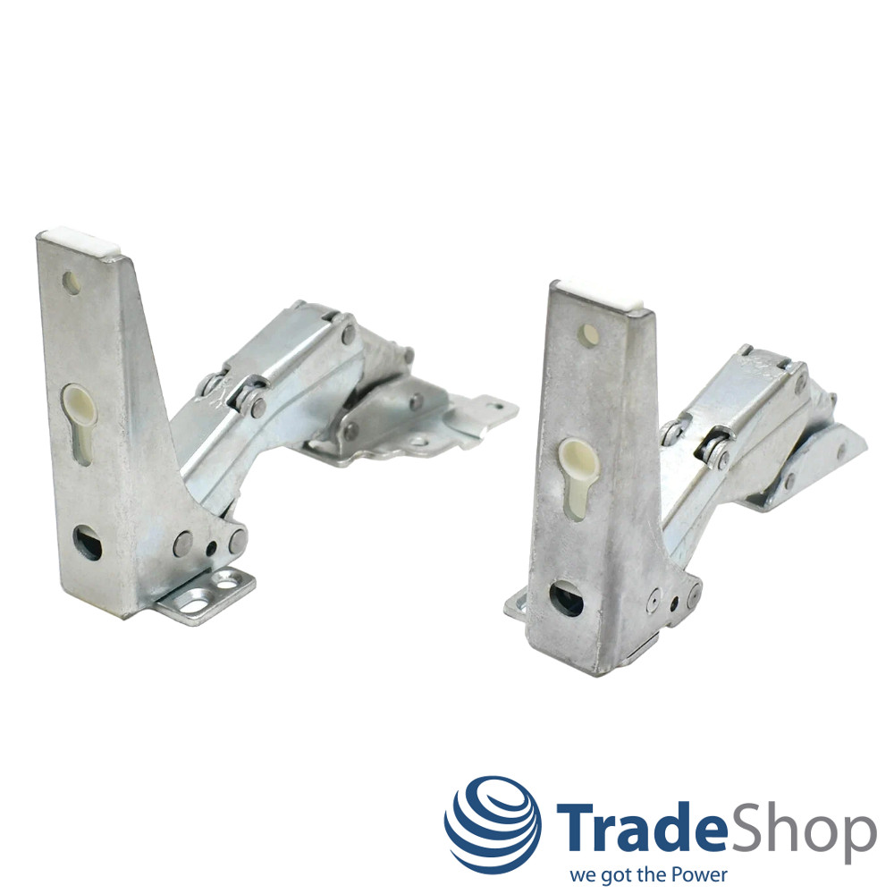 2er Set Türscharnier Kühlschrank für Bauknecht 481231018626, 481241719341 uvm.