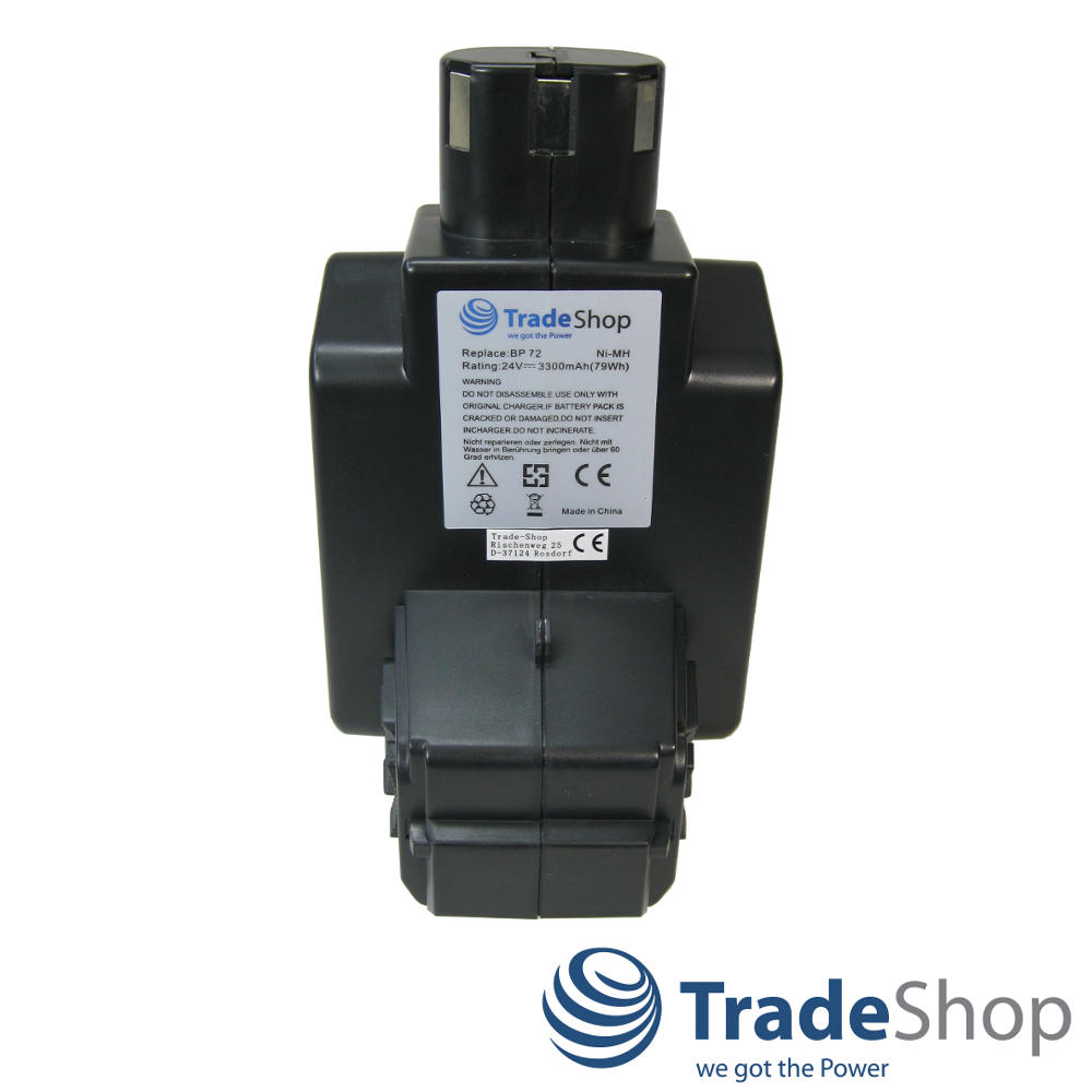 AKKU Ni-MH 24V 3300mAh ersetzt Hilti C7/24 C7/36 TE5A für BP6, BP72