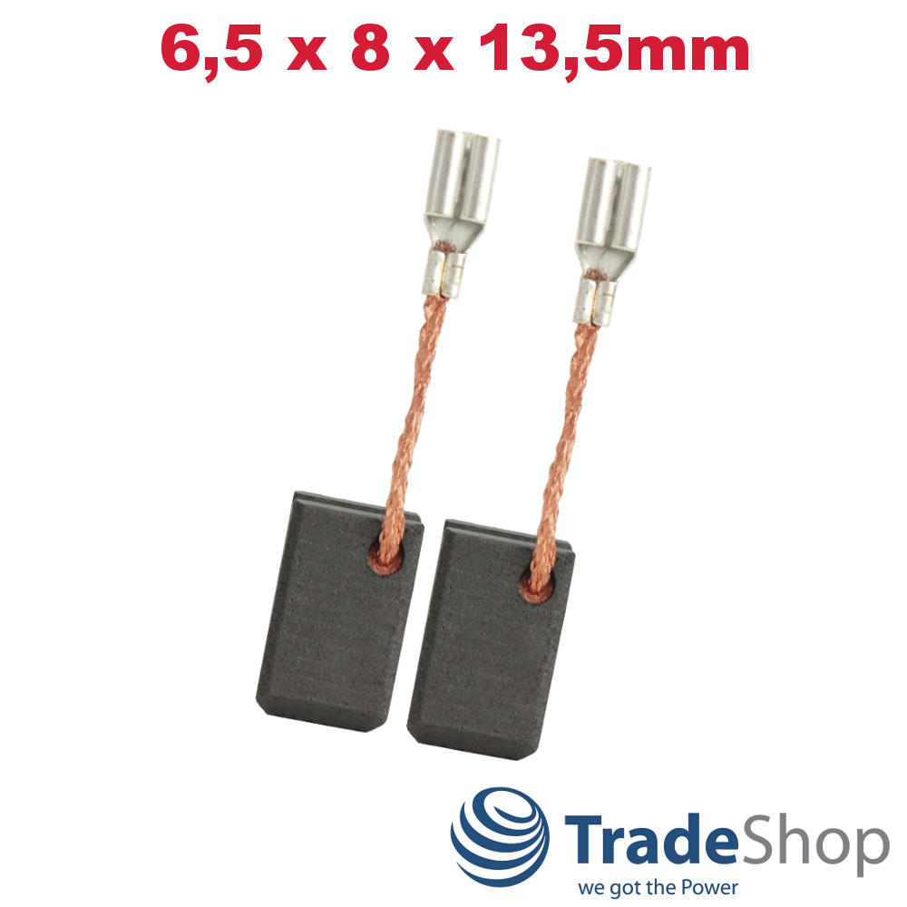 2x Kohlebürsten Motorkohle 6,5x8x13,5mm für Bosch 1617014114