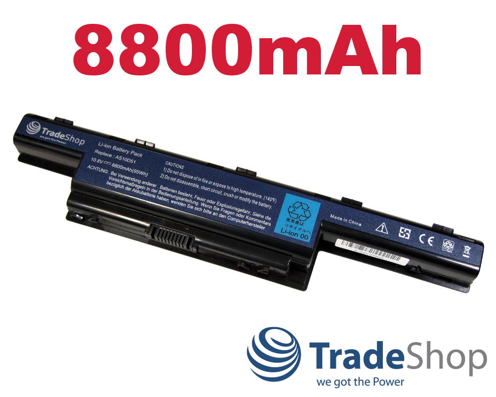 AKKU 8800mAh für Acer Aspire V3-731-4695 V3-771-6683 V3-771G
