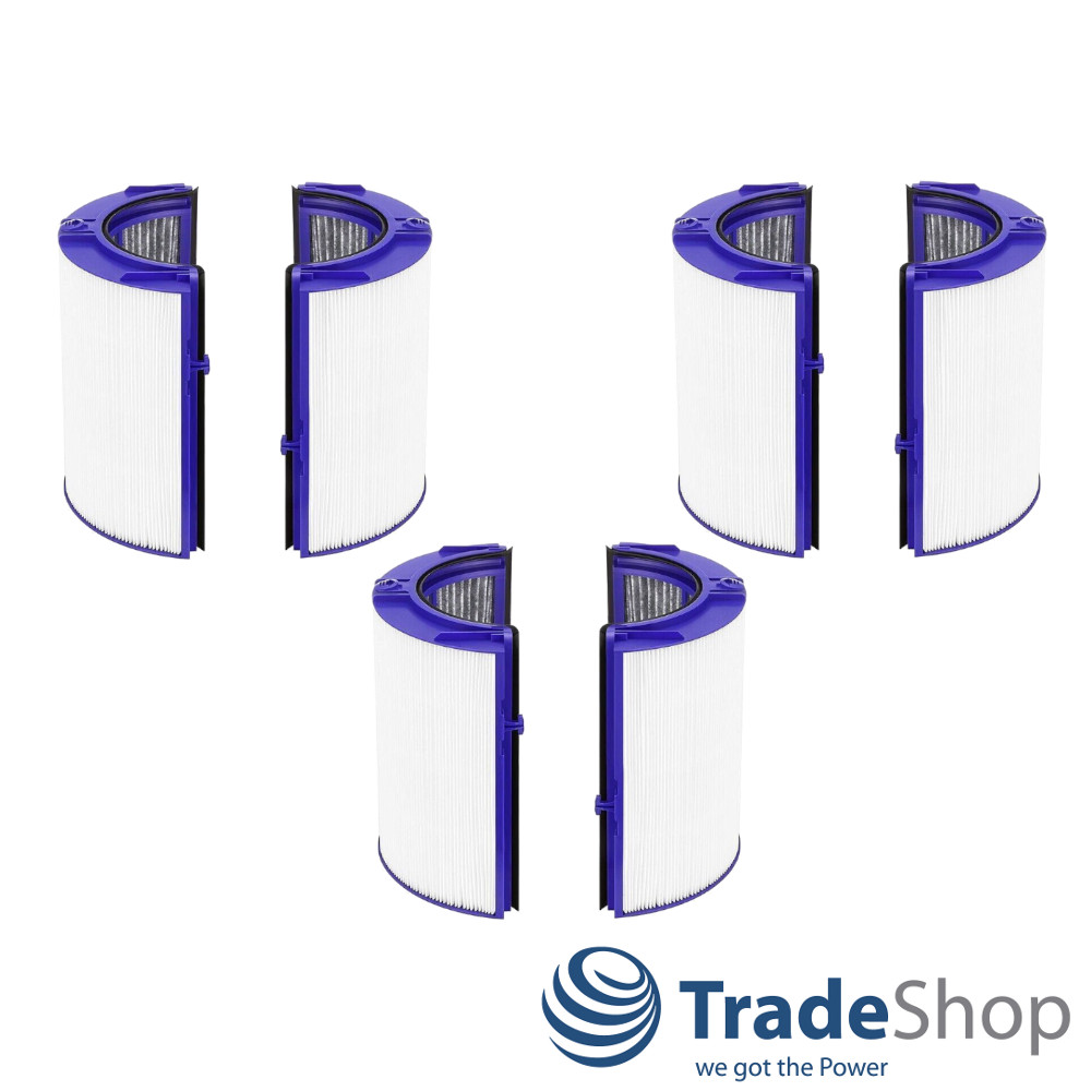 3x Ersatz HEPA-Filter mit Aktivkhole für Dyson TP06 TP07 HP07 HP09 Luftreiniger