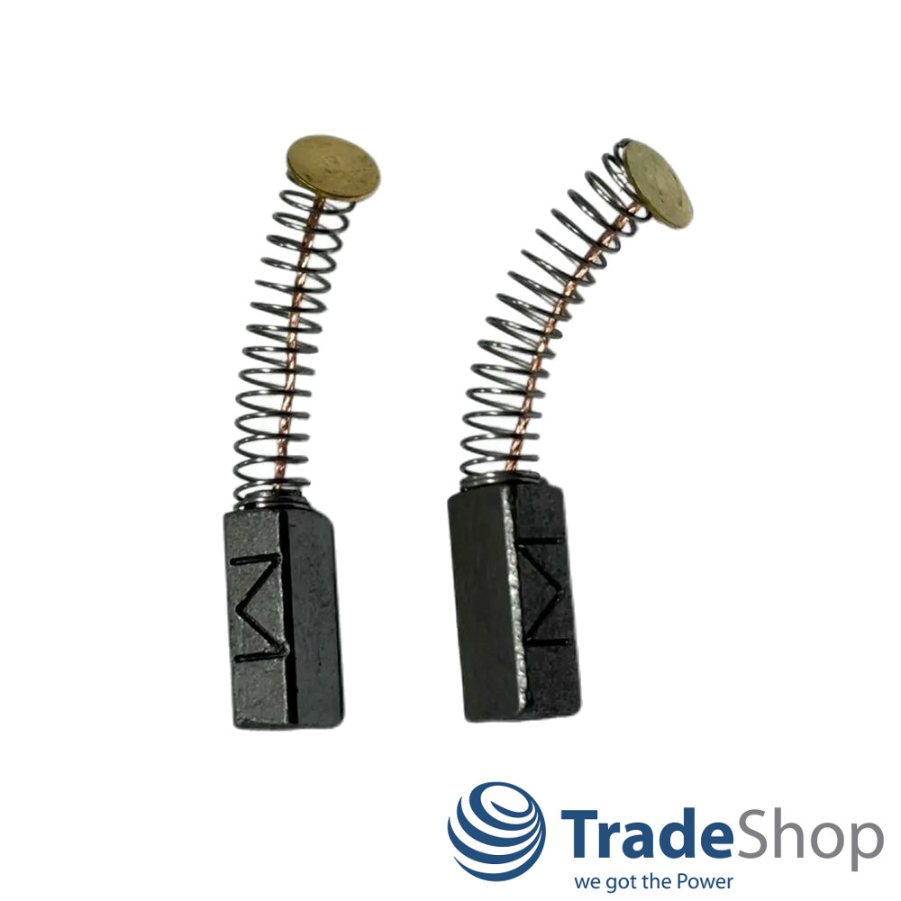 2x Motorkohlen 6x8x17mm für viele Elektrowerkzeuge (Schleifer, Sägen etc.)