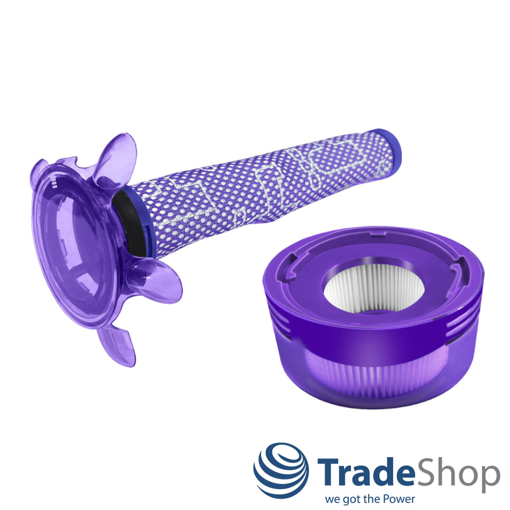 2in1 Set: HEPA Nachmotorfilter + Vormotorfilter für Dyson V8 Focus Mattress