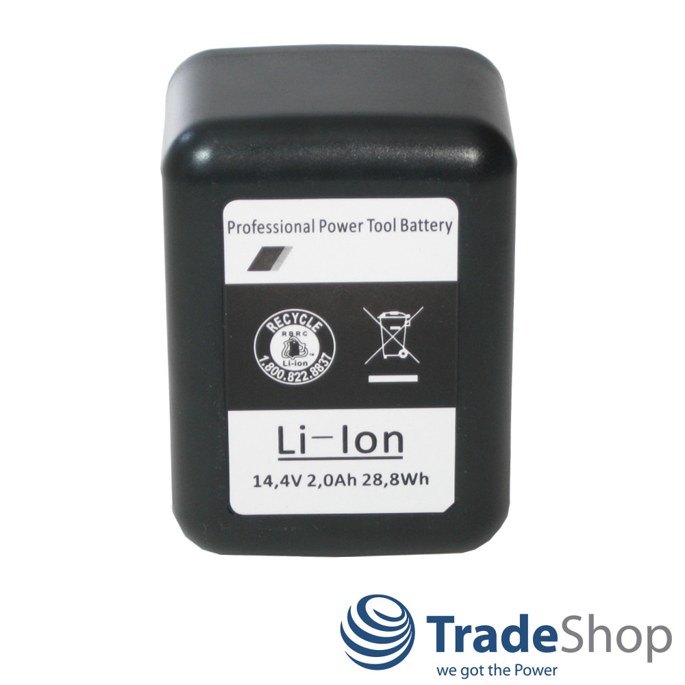 AKKU 14,4V Li-Ion 2000mAh 28,8Wh ersetzt Gesipa 7251045 7251049