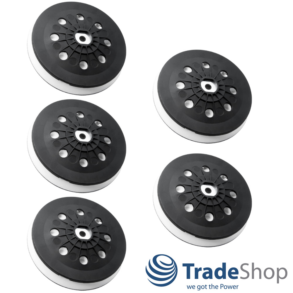 5x Schleifteller Haftteller 125mm für Festool ETS EC 125, LEX 125 ersetzt 492286