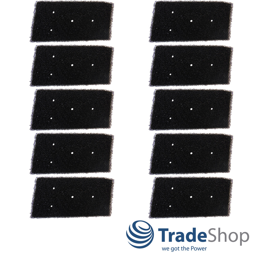 10x HX Filter Bauknecht Whirlpool Privileg 481010716911 Schwammfilter 4 Loch uvm