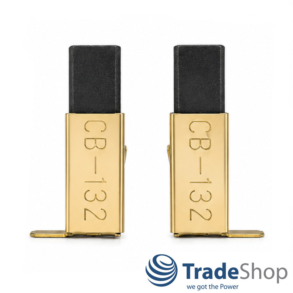2x Kohlebürsten 14,7x10x6mm kompatibel mit Makita UC3010A - ersetzt CB-132